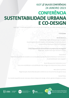 CARTAZ Conferência ‘Sustentabilidade Urbana e Co-design’