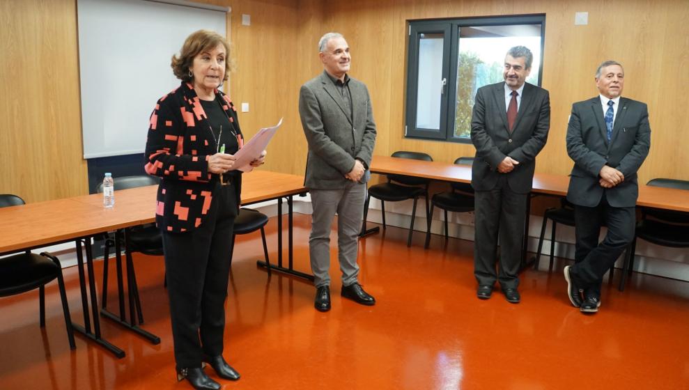 Dra. Ana Paula Carreira, professor Mário Vale, professor Luís Ferreira e professor José Manuel Simões