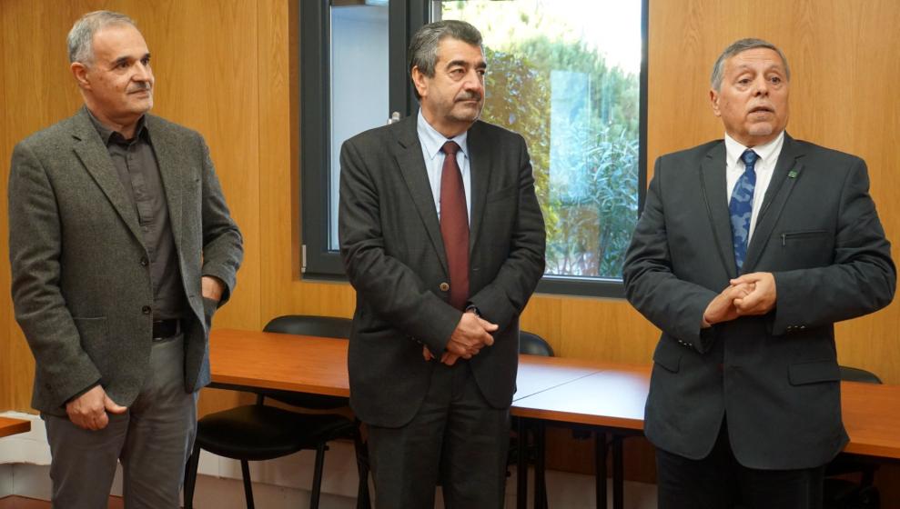 Professor Mário Vale, professor Luís Ferreira e professor José Manuel Simões