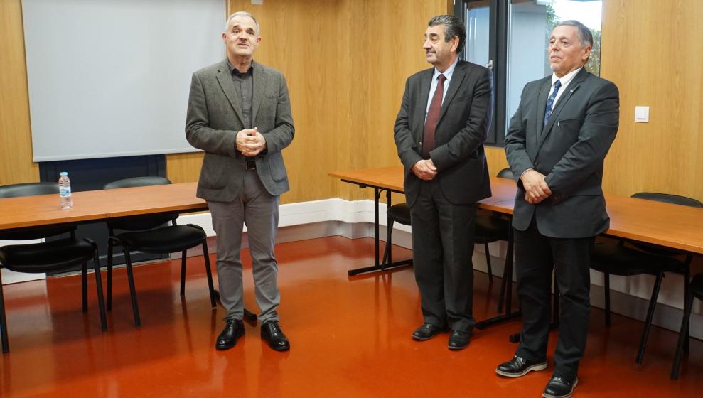 Professor Mário Vale, professor Luís Ferreira e professor José Manuel Simões