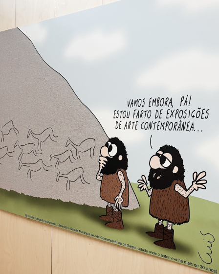 Exposição “O Artista do Momento: o Homem do Paleolítico – Cartoons” de Luís Afonso